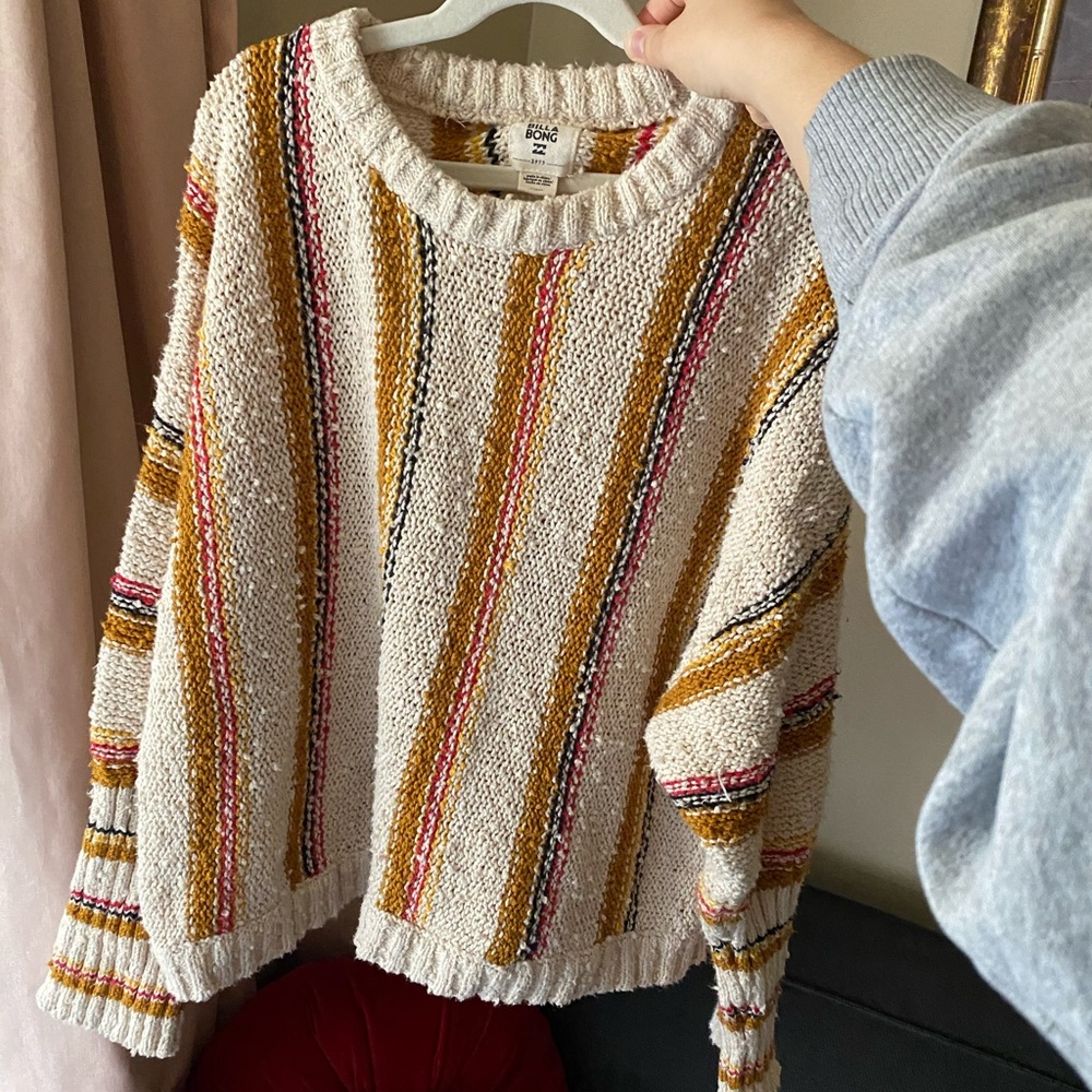 COPY - Billabong Slouchy Cream boho Sweater